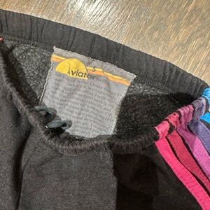 Aviator Nation Black and Multicolor sweatpants